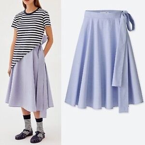UNIQLO JW Anderson Blue Midi Skirt